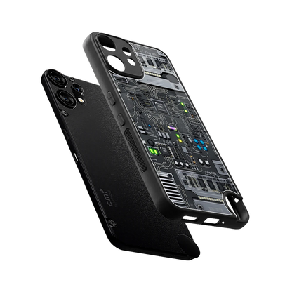 Cybercore sleek cmf nothing phone 2 pro cover with tempered glass back and TPU edges