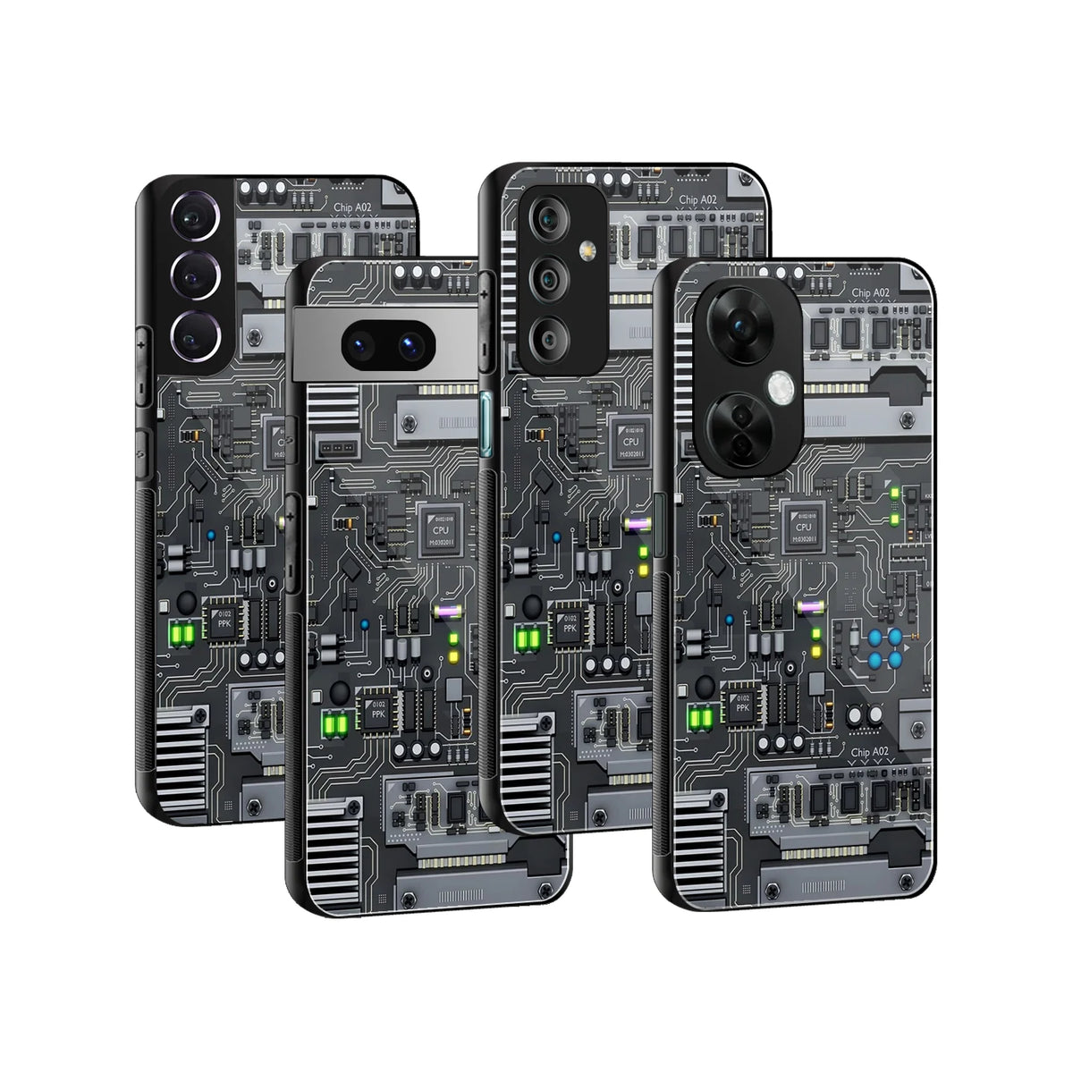 Stylish Glass Back Case for All Smartphones iPhone, Samsung, OnePlus, Pixel, Redmi, Oppo, Vivo, Motorola