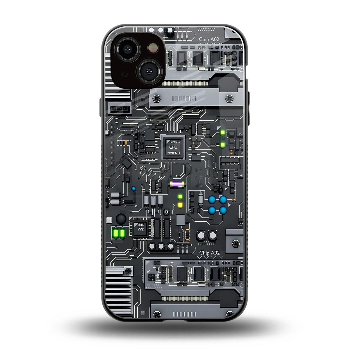 Cybercore back phone cover | glass case for iphone 14 plus