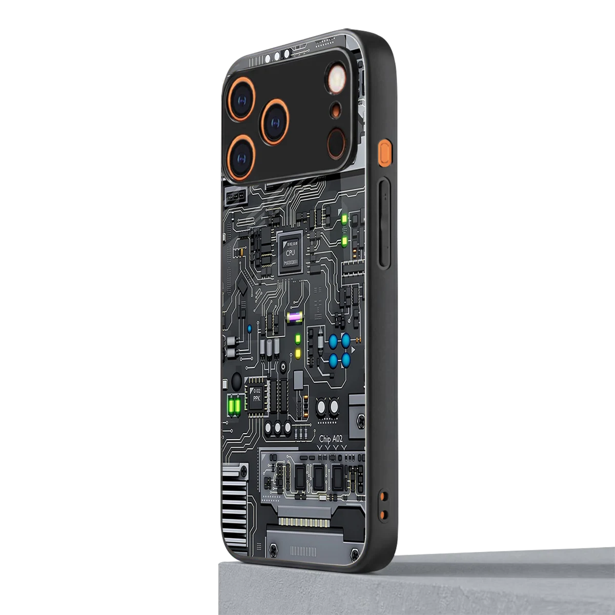 Cybercore iphone 17 pro mobile cover | shockproof glass phone case