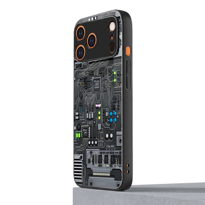 Cybercore iphone 17 pro mobile cover | shockproof glass phone case