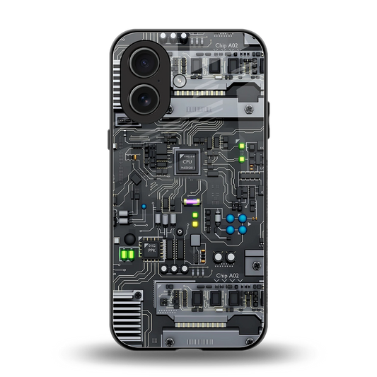 Cybercore back phone cover | glass case for iphone 17