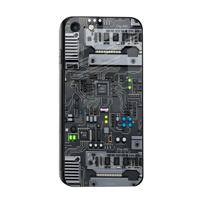 Cybercore sleek iphone 7 cover with tempered glass back and TPU edges