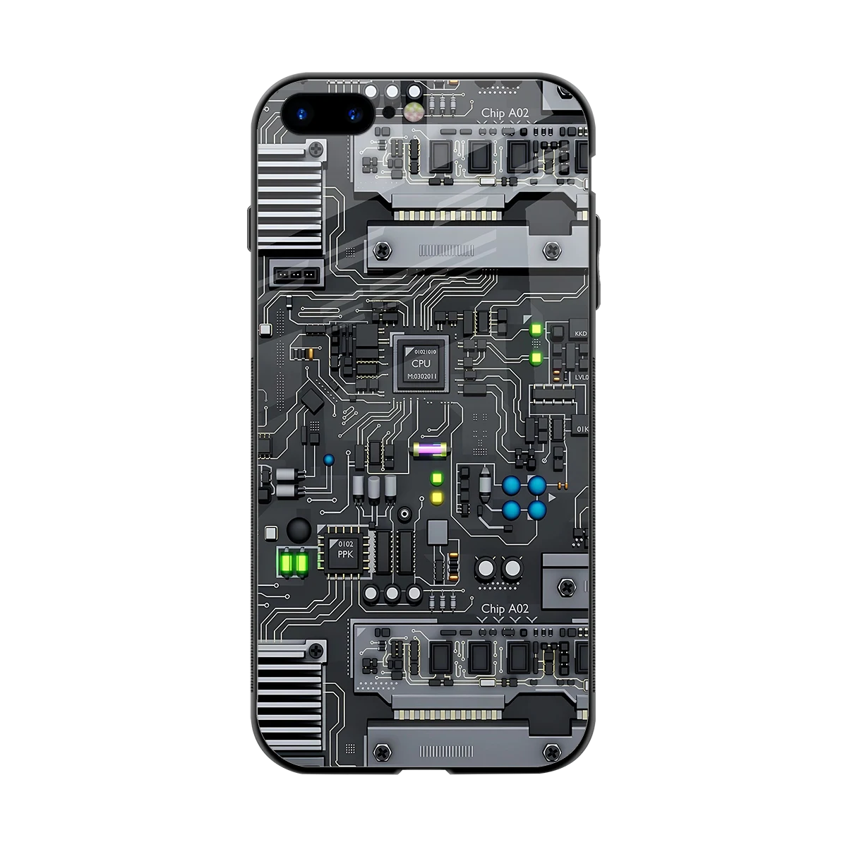 Cybercore back phone cover | glass case for iphone 7 plus