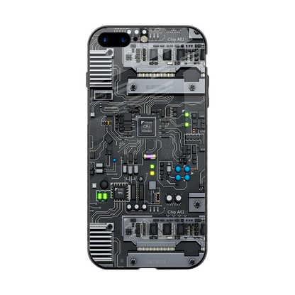 Cybercore back phone cover | glass case for iphone 8 plus