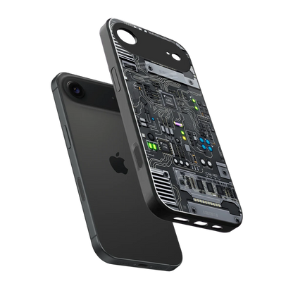 Cybercore sleek iphone air cover with tempered glass back and TPU edges