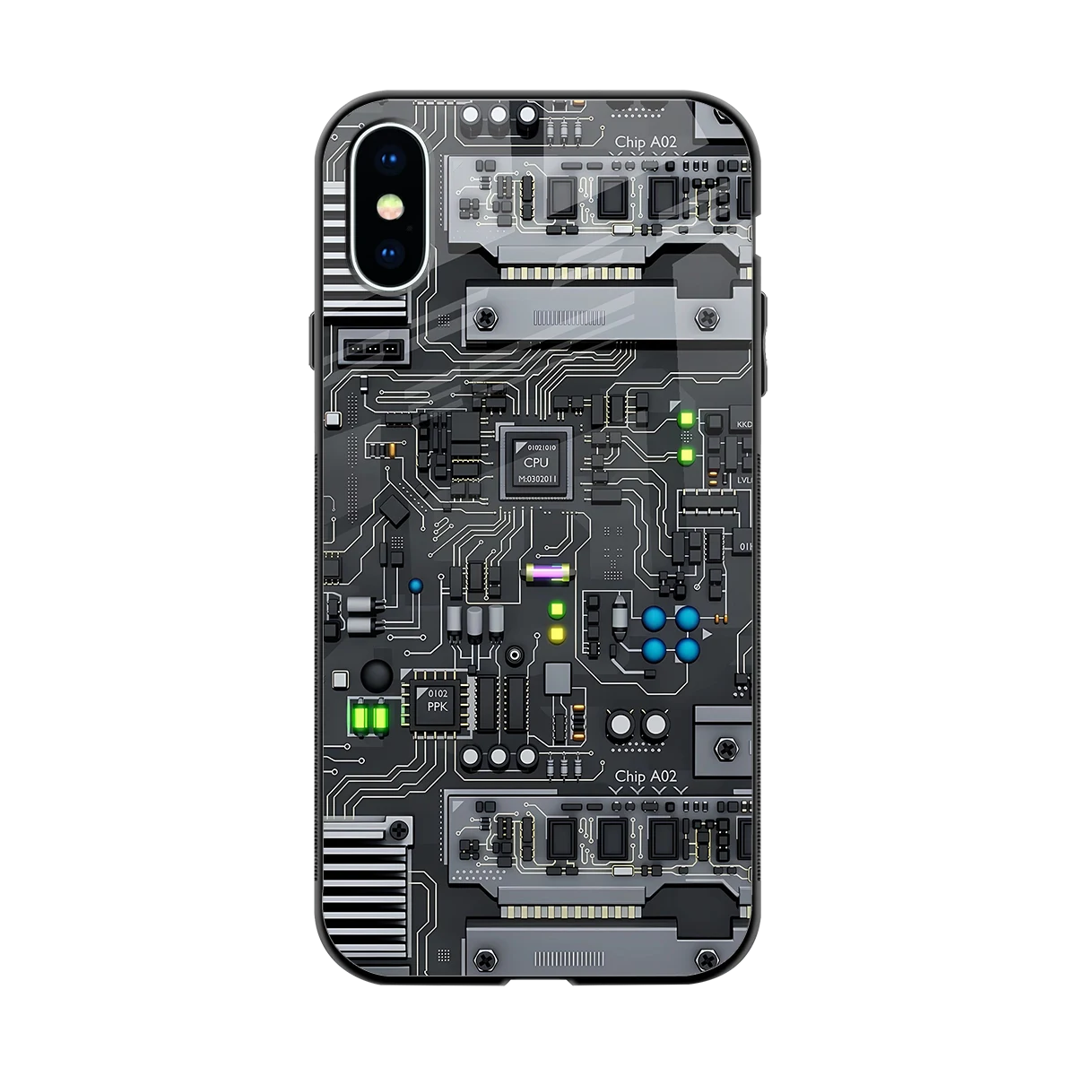 Cybercore back phone cover | glass case for iphone x