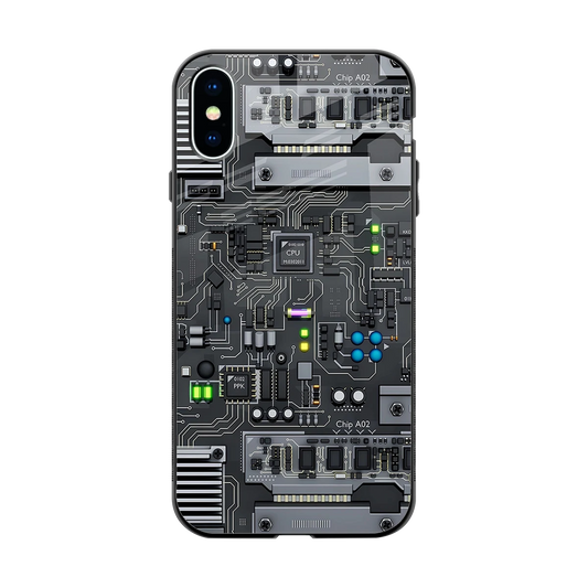 Cybercore back phone cover | glass case for iphone xs