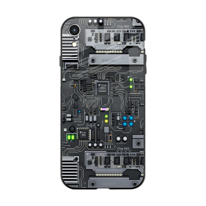 Cybercore back phone cover | glass case for iphone xr