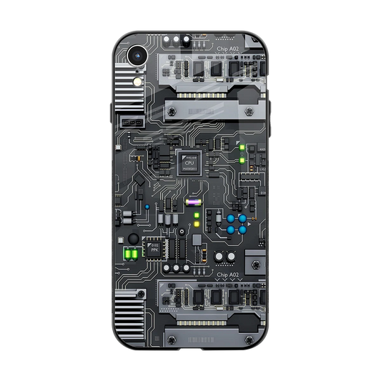 Cybercore back phone cover | glass case for iphone xr
