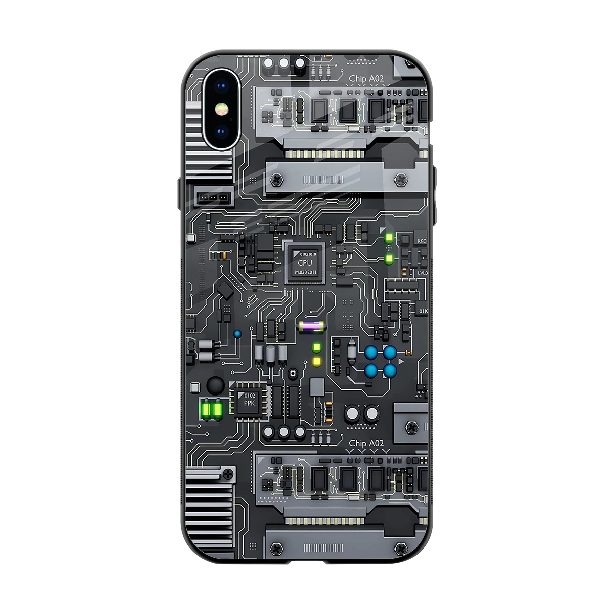 Cybercore back phone cover | glass case for iphone xs max