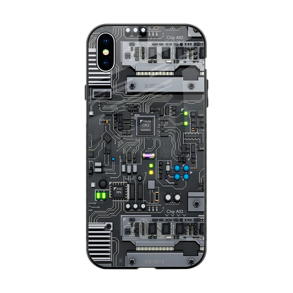 Cybercore back phone cover | glass case for iphone xs max