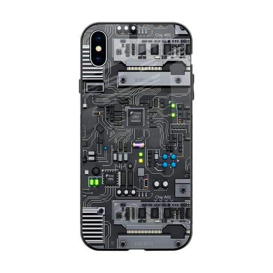 Cybercore back phone cover | glass case for iphone xs max
