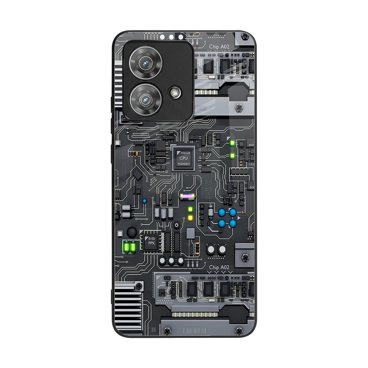 Cybercore back phone cover | glass case for motorola edge 40 neo 5g