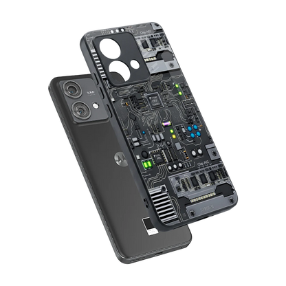 Cybercore sleek motorola edge 40 neo 5g cover with tempered glass back and TPU edges