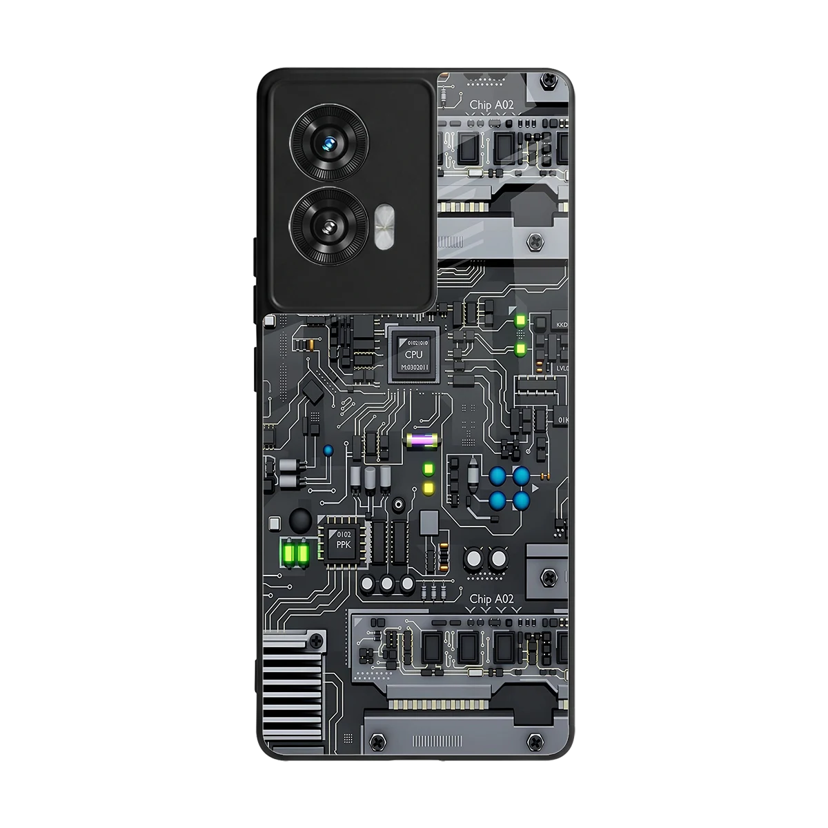 Cybercore back phone cover | glass case for motorola edge 50 fusion