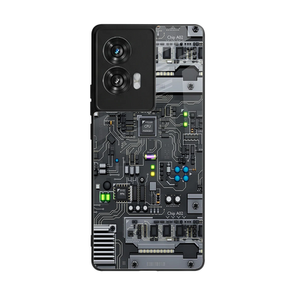 Cybercore back phone cover | glass case for motorola edge 50 fusion