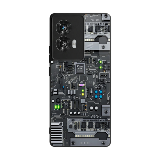 Cybercore back phone cover | glass case for motorola edge 50 fusion
