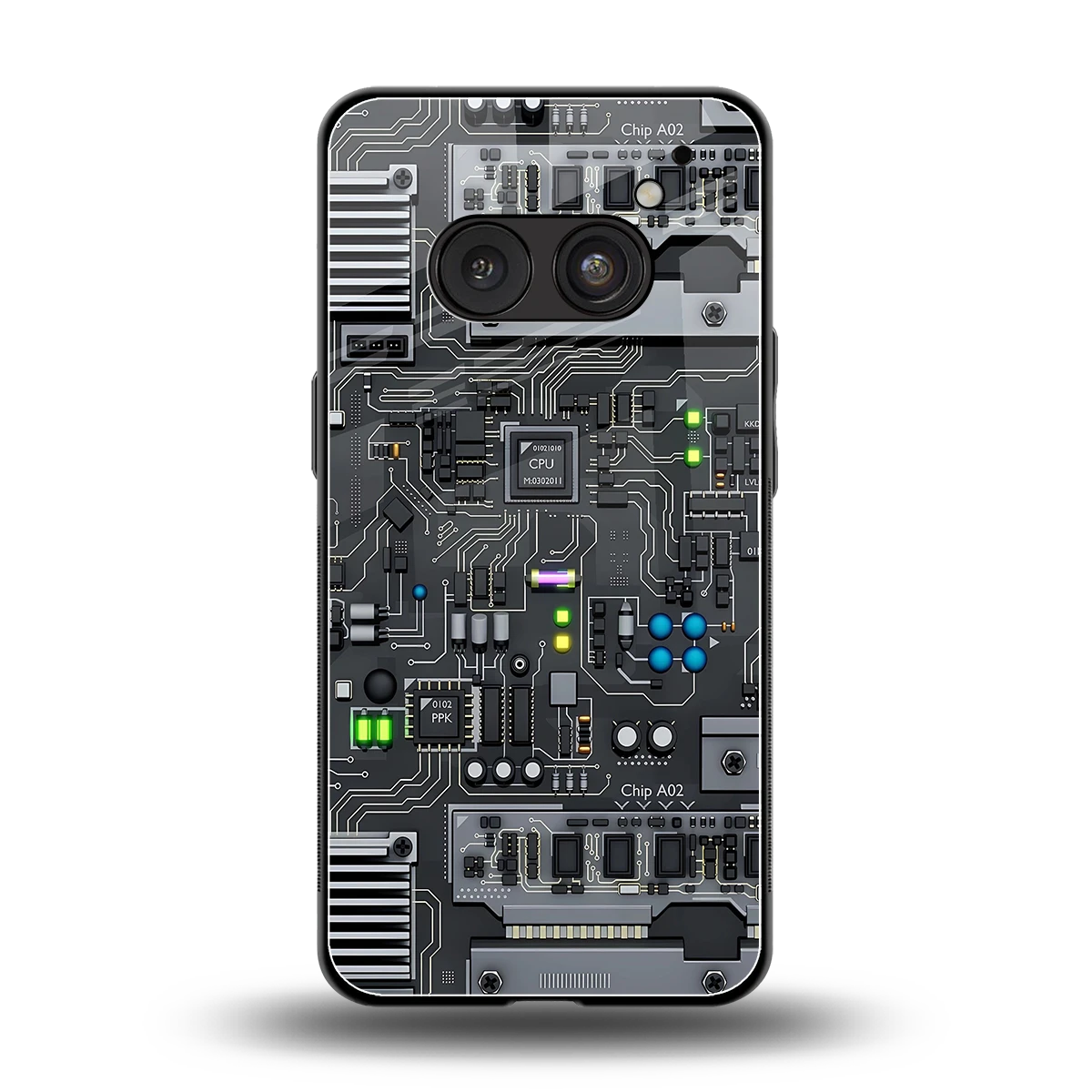 Cybercore back phone cover | glass case for nothing phone 2a plus