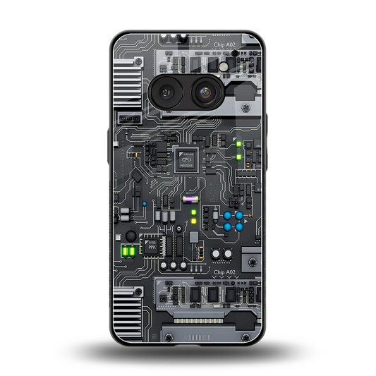 Cybercore back phone cover | glass case for nothing phone 2a plus