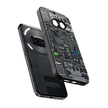 Cybercore sleek nothing phone 2a cover with tempered glass back and TPU edges