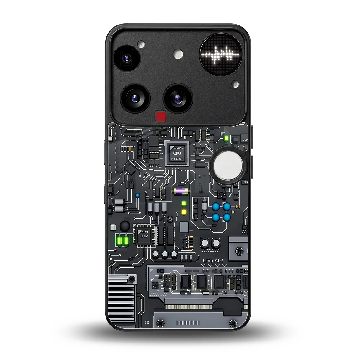 Cybercore back phone cover | glass case for nothing phone 3