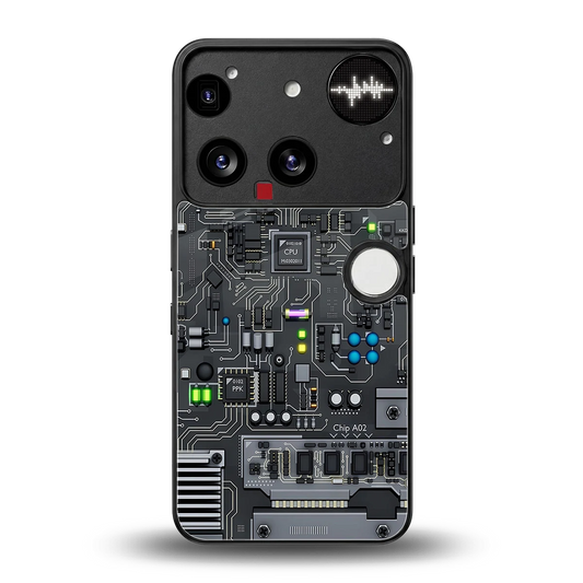 Cybercore back phone cover | glass case for nothing phone 3