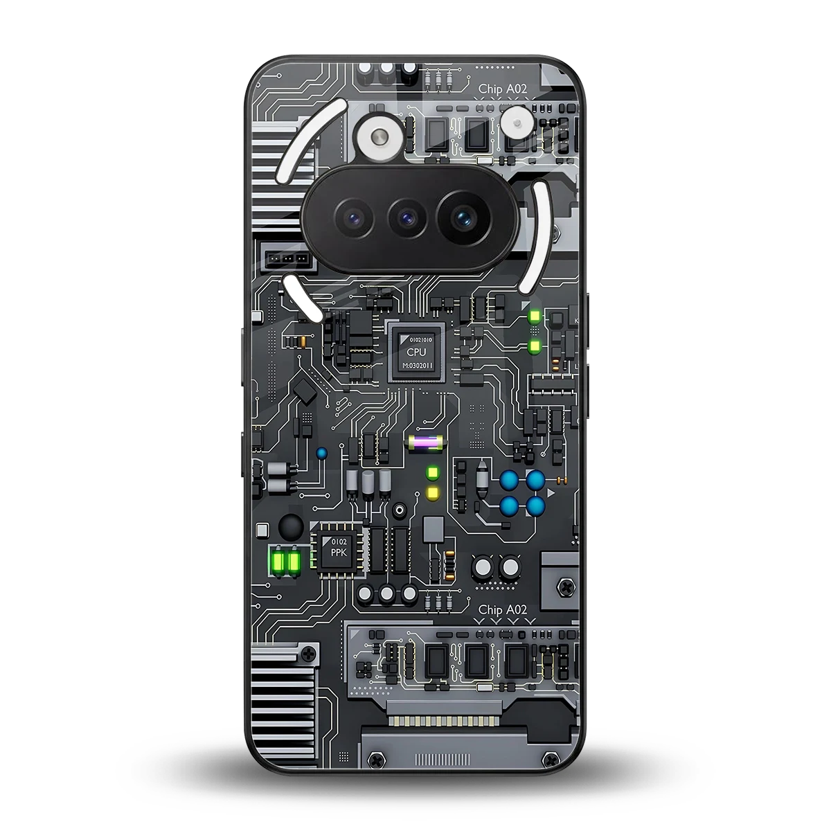 Cybercore back phone cover | glass case for nothing phone 3a