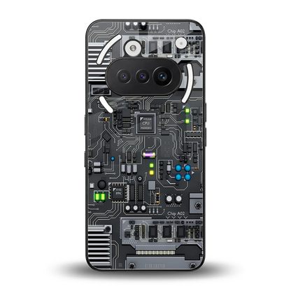 Cybercore back phone cover | glass case for nothing phone 3a