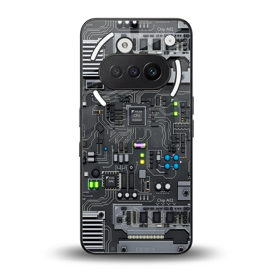 Cybercore back phone cover | glass case for nothing phone 3a