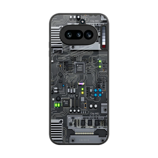 Cybercore back phone cover | glass case for nothing phone 4a