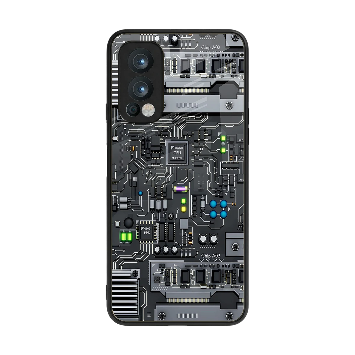 Cybercore back phone cover | glass case for oneplus nord 2