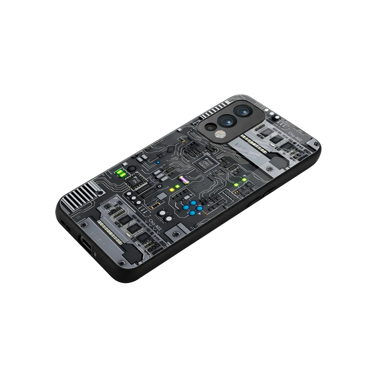 Cybercore stylish phone case for oneplus nord 2 | glossy glass and slim fit