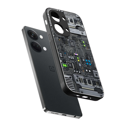 Cybercore sleek oneplus nord 3 cover with tempered glass back and TPU edges