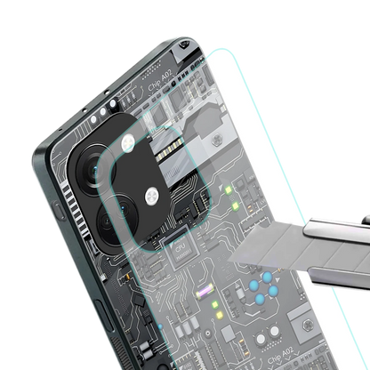 Cybercore stylish phone case for oneplus nord 3 | glossy glass and slim fit