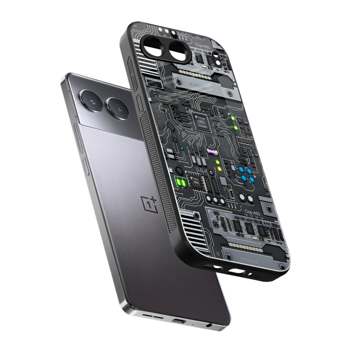 Cybercore sleek oneplus nord 4 cover with tempered glass back and TPU edges