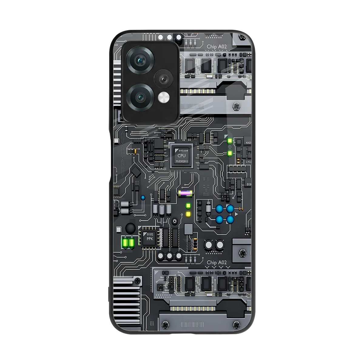 Cybercore back phone cover | glass case for oneplus nord ce 2 lite
