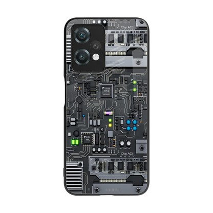 Cybercore back phone cover | glass case for oneplus nord ce 2 lite