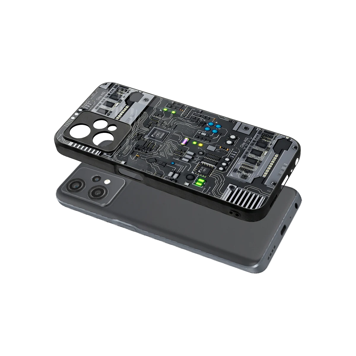 Cybercore sleek oneplus nord ce 2 lite cover with tempered glass back and TPU edges