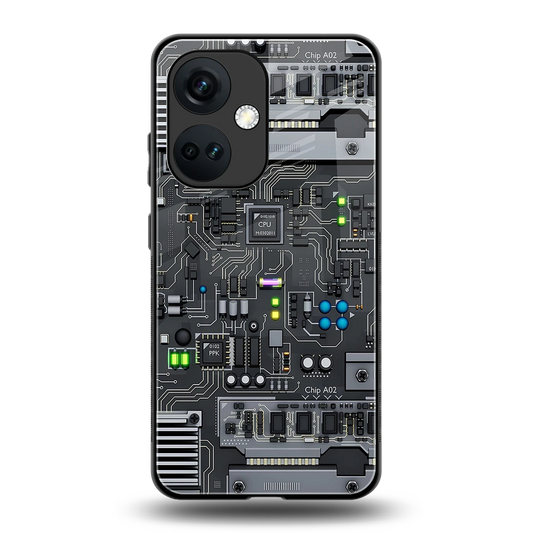 Cybercore back phone cover | glass case for oneplus nord ce 3