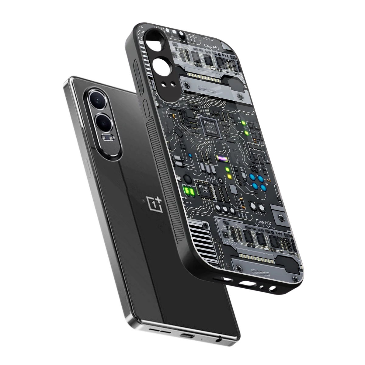 Cybercore sleek oneplus nord ce 4 lite cover with tempered glass back and TPU edges