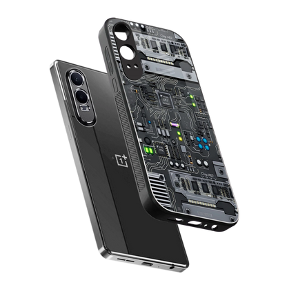 Cybercore sleek oneplus nord ce 4 lite cover with tempered glass back and TPU edges