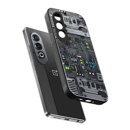 Cybercore sleek oneplus nord ce 4 cover with tempered glass back and TPU edges