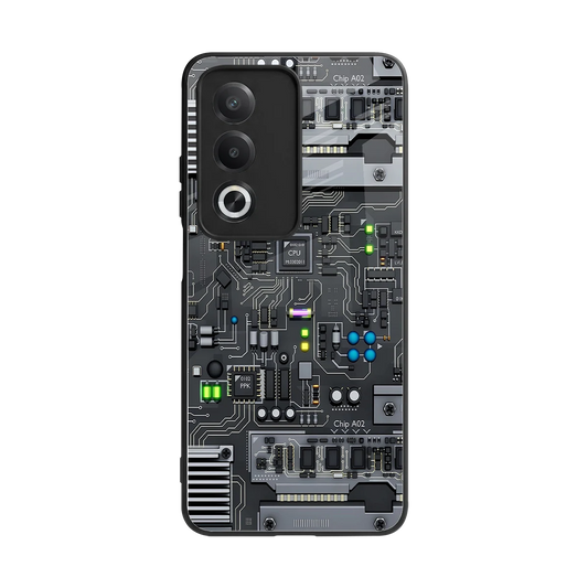 Cybercore back phone cover | glass case for oppo a3 pro