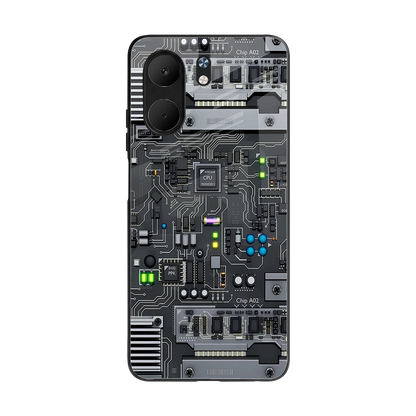 Cybercore back phone cover | glass case for oppo a5x 5g