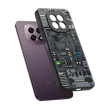 Cybercore sleek oppo f29 5g cover with tempered glass back and TPU edges