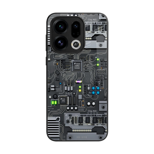 Cybercore back phone cover | glass case for oppo find x9
