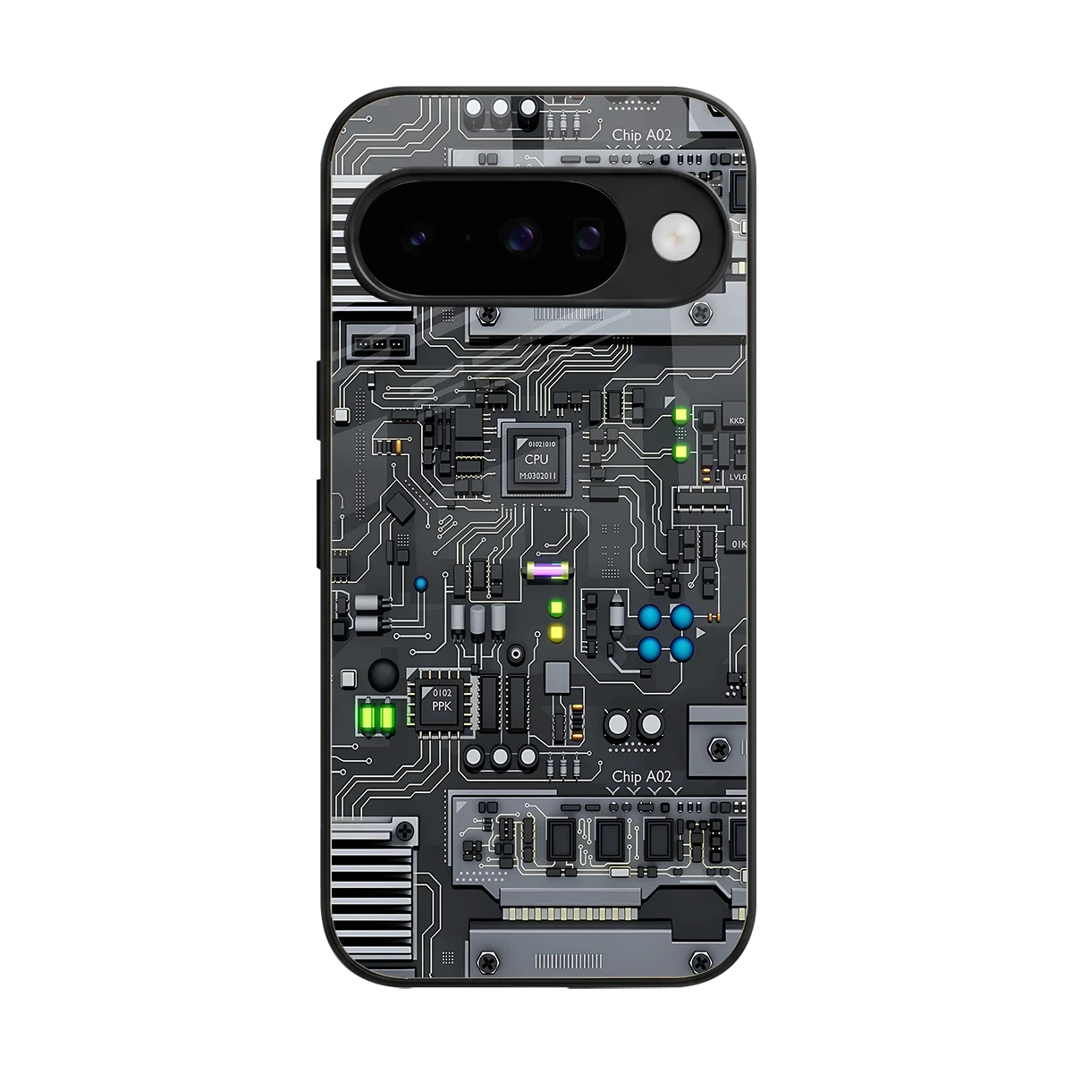 Cybercore back phone cover | glass case for google pixel 10