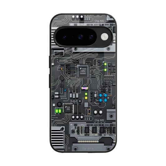 Cybercore back phone cover | glass case for google pixel 10