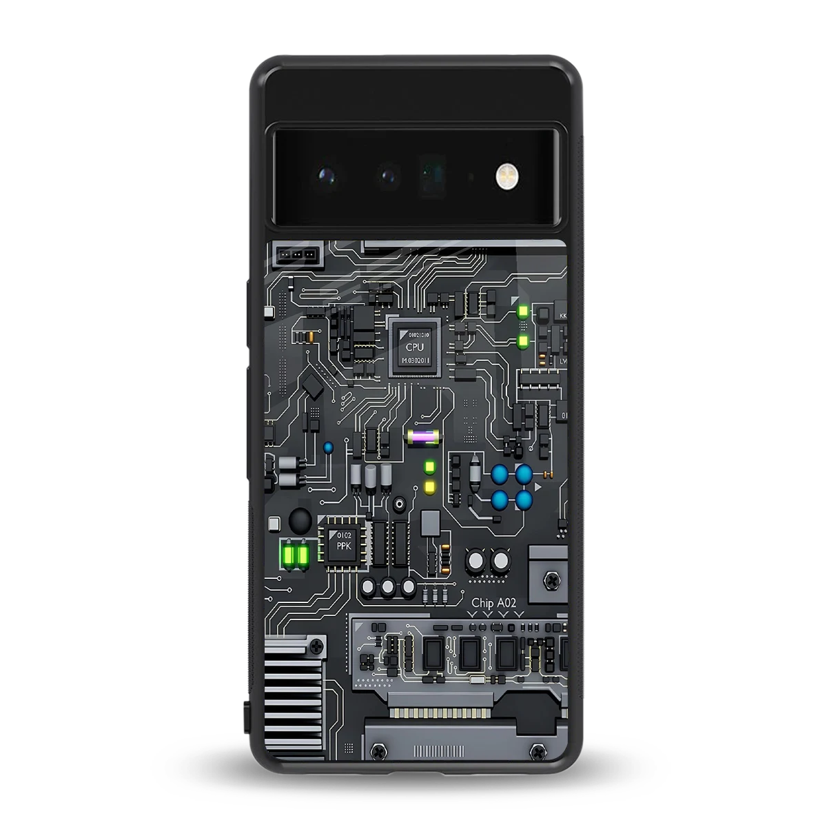 Cybercore back phone cover | glass case for google pixel 6 pro